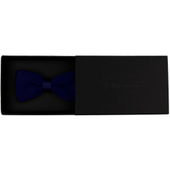 Tmavě modrý dětský pletený motýlek