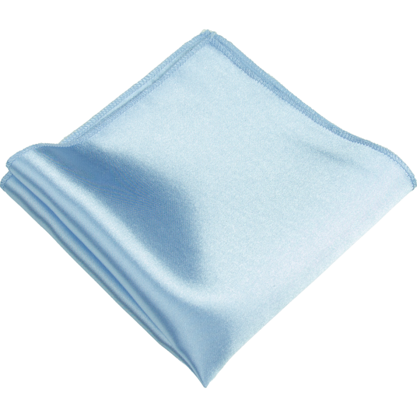 Light Blue Men's Pocket Square Mat/Gloss