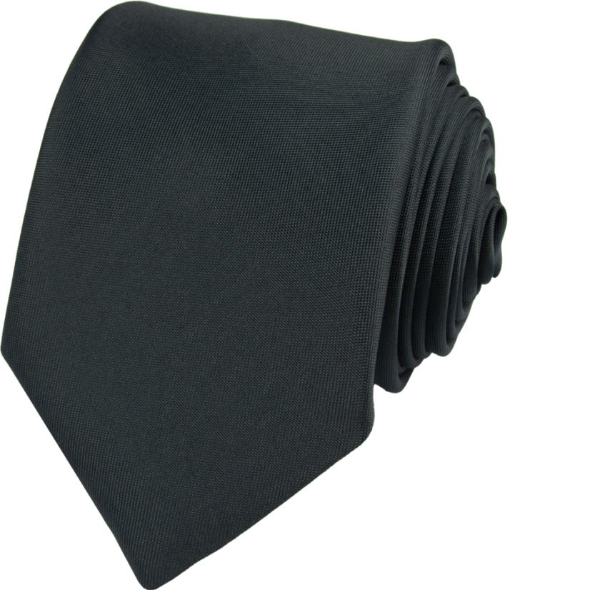 Tmavě šedá pánská kravata