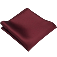 Wine Red Men's Pocket Square Mat/Gloss