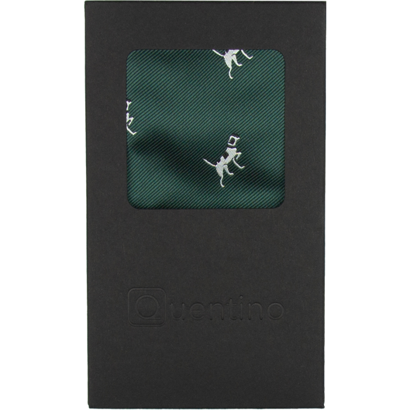 Smaragdově zelený pánský kapesníček PEJSEK