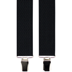 Černé strukturované pánské široké kšandy