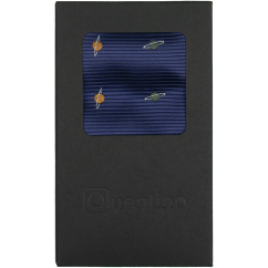 Dark Navy Men's Pocket Square PLANETS