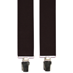 Tmavě hnědé pánské široké kšandy