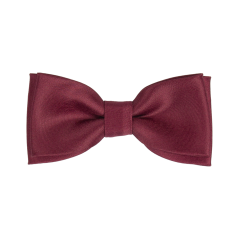 Vínově červený dětský motýlek matný