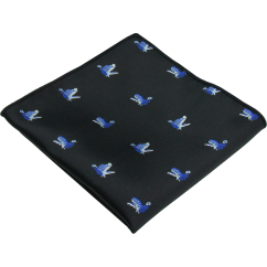 Black Men's Pocket Square PARTRIDGE