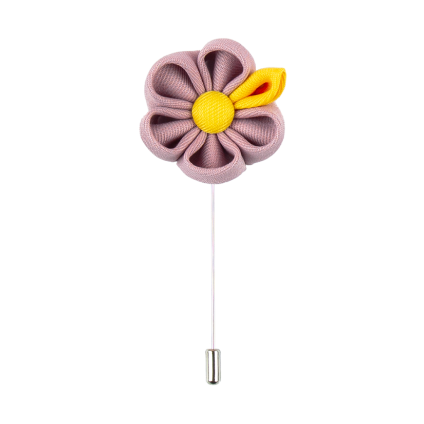 Starorůžová květinka do klopy