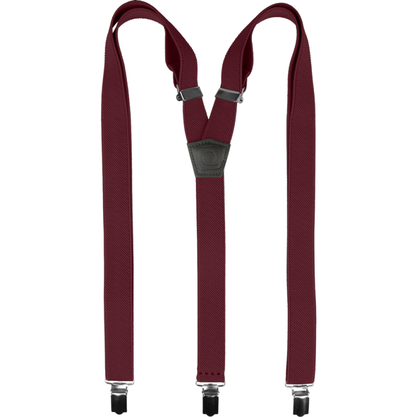 Vínově červené pánské kšandy