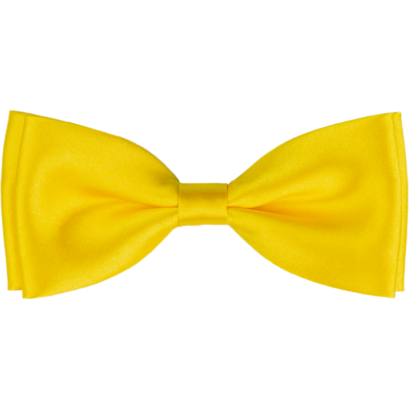 Canary Yellow Men's Bow Tie Glossy