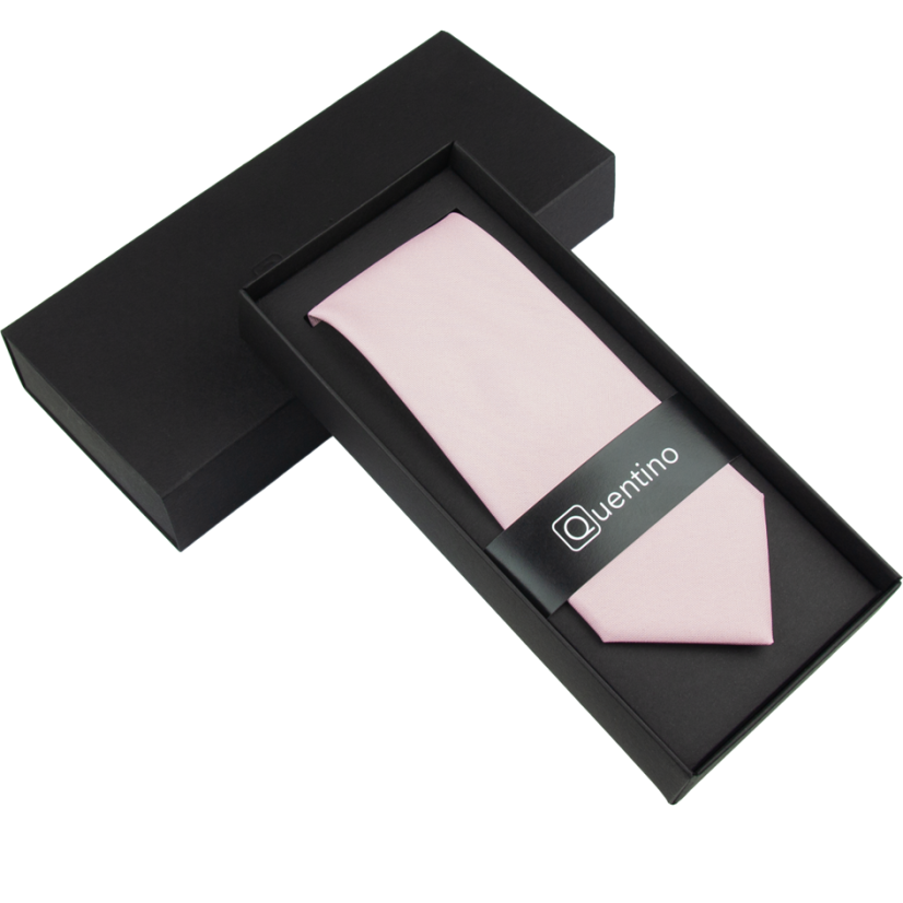 Světlounce růžová (blush pink) pánská kravata