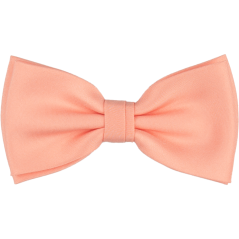 Světle lososový pánský motýlek matný