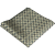 Cream (Ecru) Men's Pocket Square with Subtle Geometric Pattern