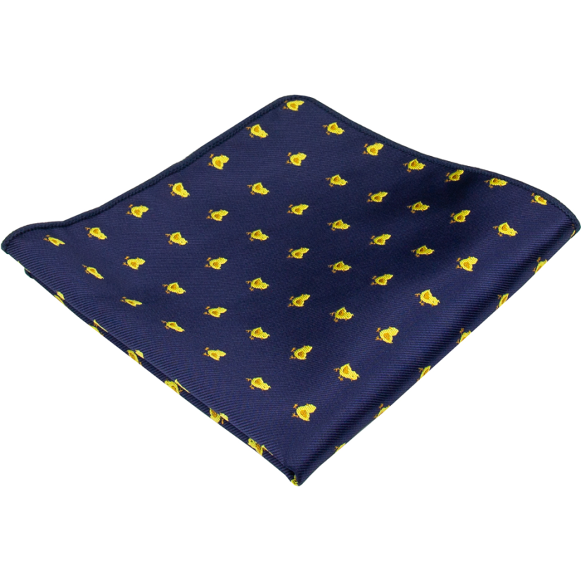 Dark Navy Men's Pocket Square CHICKEN