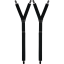 Black Men's Long Shirt Garters