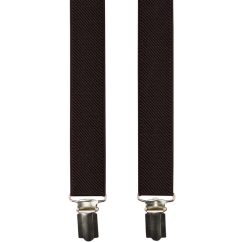 Tmavě hnědé pánské kšandy