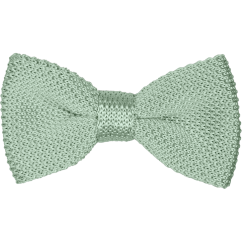 Šalvějově zelený (sage green) pánský pletený motýlek