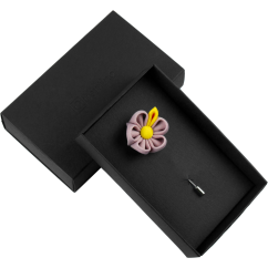 Starorůžová květinka do klopy