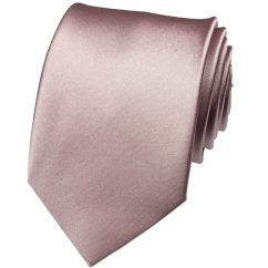 Tmavě starorůžová pánská kravata lesklá