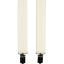 Cream (ecru) children's suspenders - Length: 48cm (pro děti do 90cm)