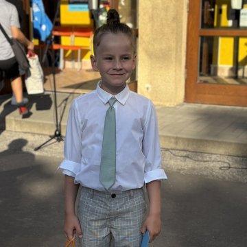 šalvějová dětská kravata