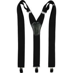 Černé strukturované pánské široké kšandy