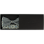 Black Beige Men's Bow Tie with Blue Details and Ornamental Pattern
