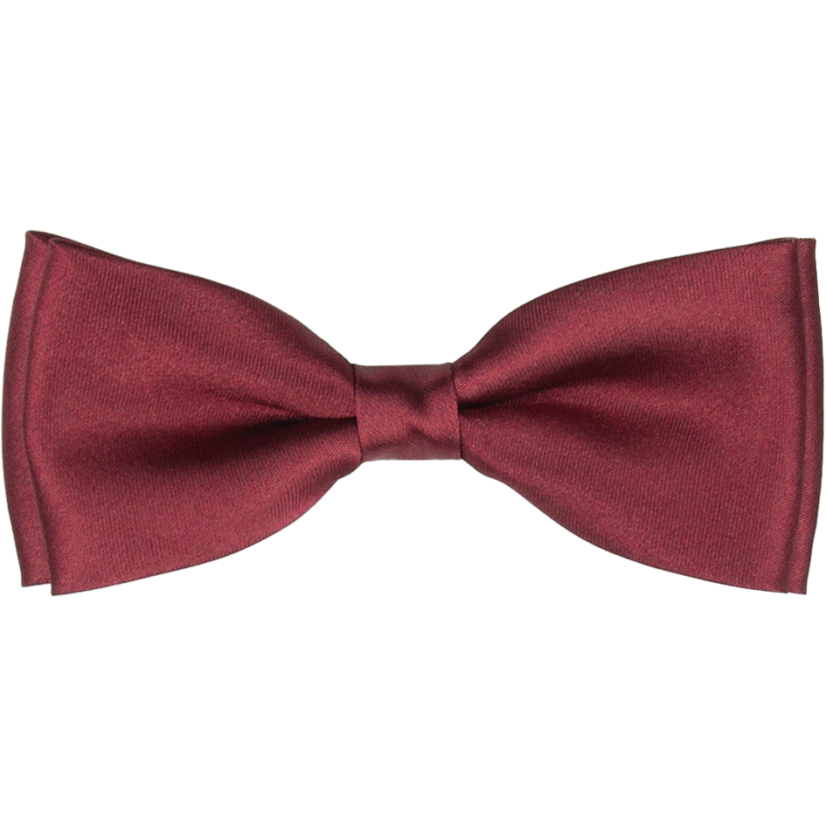 Burgundy men's bow tie glossy