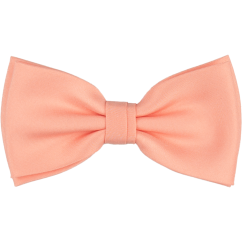 Světle lososový pánský motýlek matný