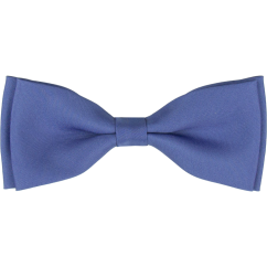 Blue denim men's bow tie matte