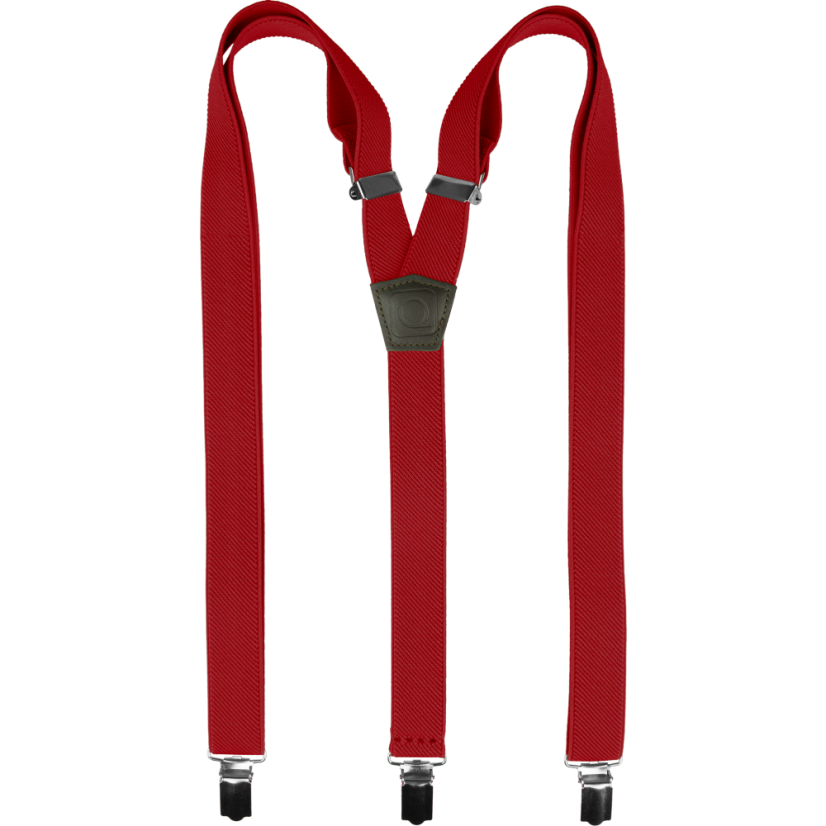 Červené detské traky - Dĺžka: 70cm (pro děti do 130cm)