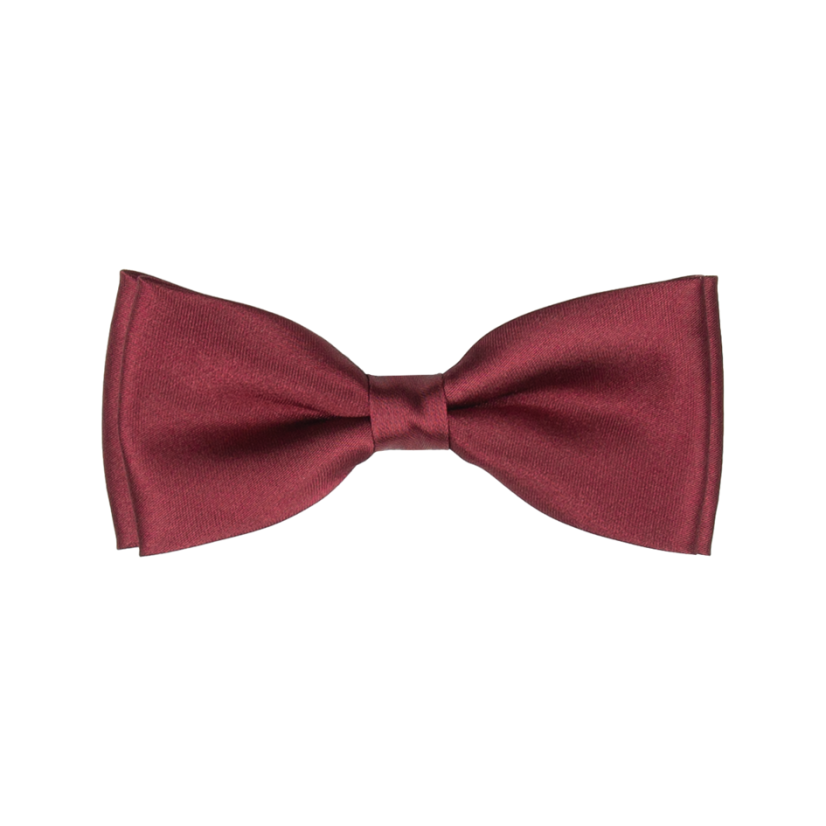 Vínově červený dětský motýlek lesklý