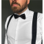 Black Men's Matte Bow Tie
