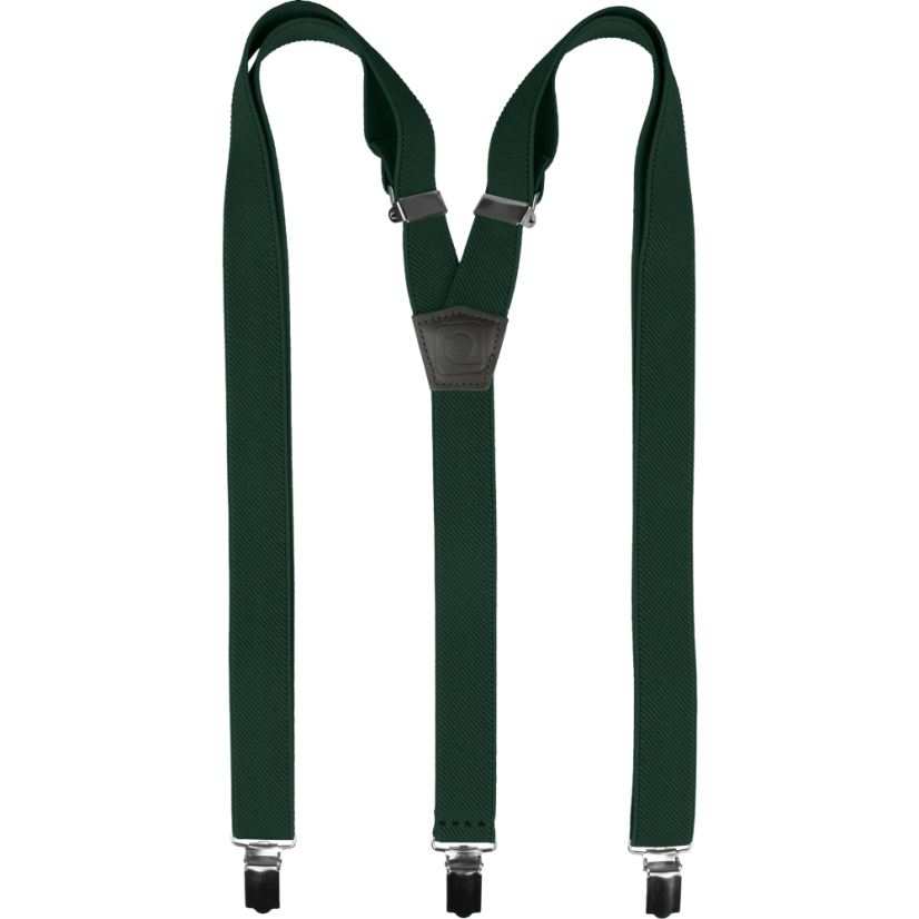 Smaragdově zelené dětské kšandy - Délka: 70cm (pro děti do 130cm)