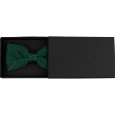 Smaragdově zelený pánský pletený motýlek