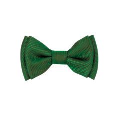 Zelený dětský MINI motýlek s metalickým odleskem