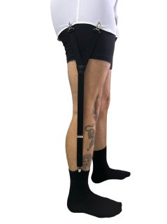 Černé pánské košilové podvazky dlouhé