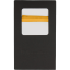White Men's Pocket Square with Mustard Yellow Border
