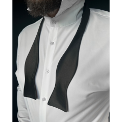 Černý vázací pánský motýlek matný