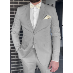 Smetanový pánský motýlek s ornamentálním vzorem