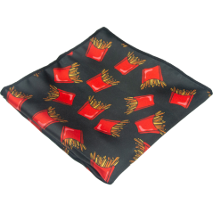 Černý pánský kapesníček HRANOLKY