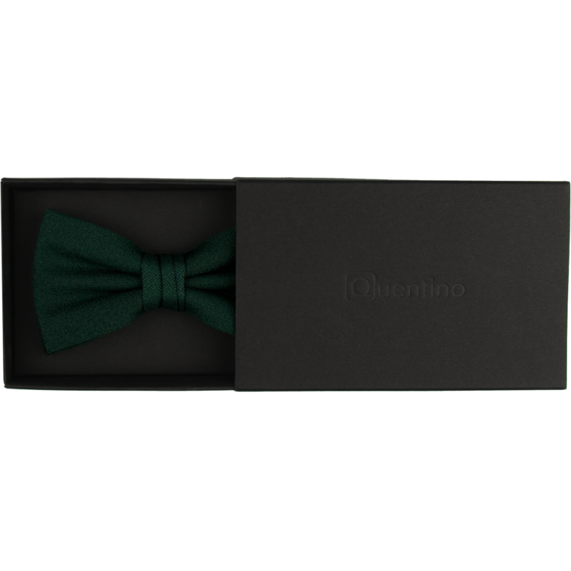 Emerald Green Men's Bow Tie with Delicate Texture