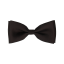 Dark Brown Children's Matte Bow Tie