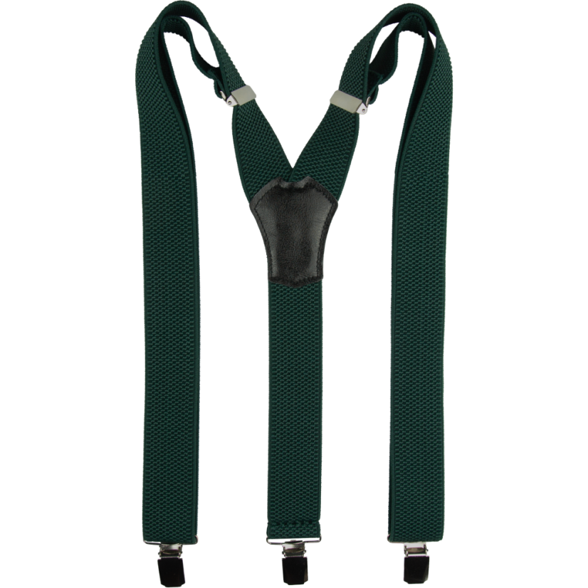 Smaragdově zelené pánské široké kšandy