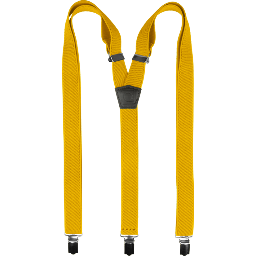 Hořčicově žluté dětské kšandy - Délka: 70cm (pro děti do 130cm)