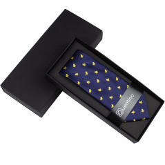 Tmavě modrá pánská kravata KUŘE