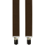 Brown Children's Suspenders - Length: 80cm (pro děti do 150cm)