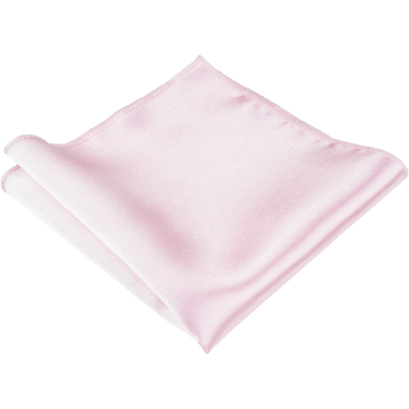 Světle růžový pánský kapesníček mat/lesk