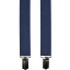 Modré denim pánské kšandy - Délka: 110cm