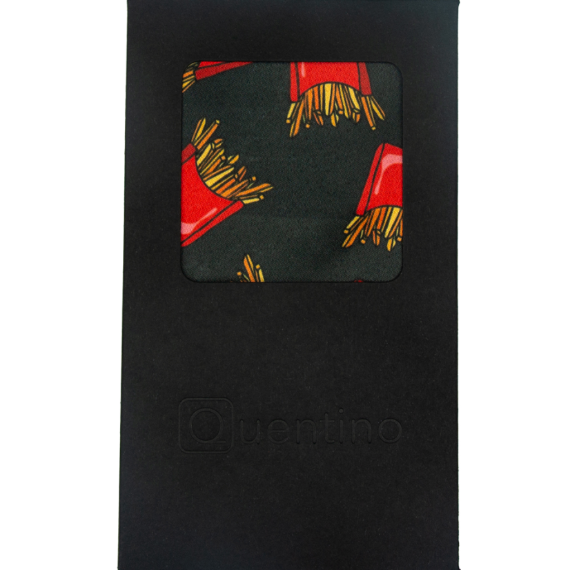 Černý pánský kapesníček HRANOLKY