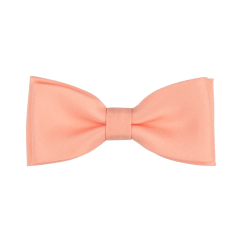 Světle lososový dětský motýlek matný